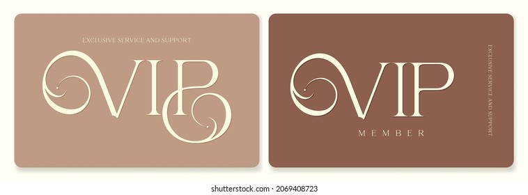 Set of membership card templates in pastel colors in modern style. For luxury clubs, boutiques, beauty salons, spa salons and other premium female audience.