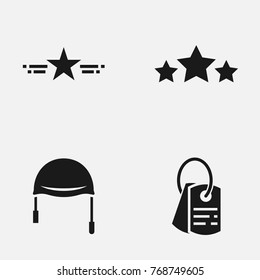 Set of Memorial Day  vector icons. Flat illustration.