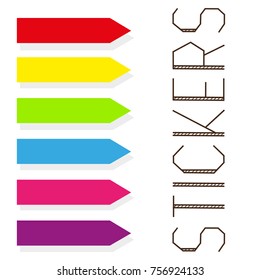 A set of memory stickers