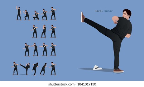 Gruppe von Männern für Kampfspiel