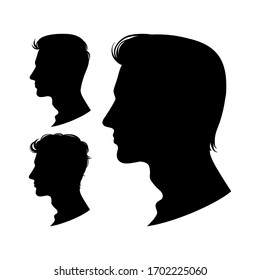 Similar Images, Stock Photos & Vectors of Man and woman silhouette face