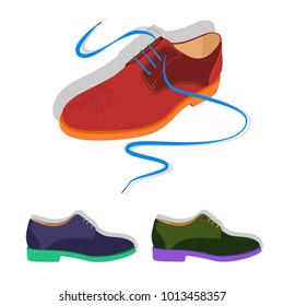 set of men shoes in different colors