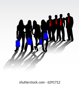set of men and women