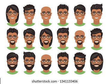 Mens Hairstyles Stock Vectors Images Vector Art