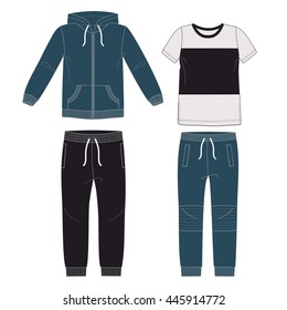 Set of men's clothes.