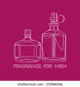 set of men's fragrances