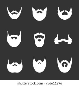 A set of men's hairstyles on a light background
