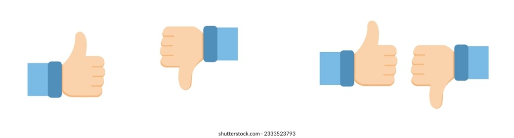 Set of men's hands in different gestures. Signals man's hands.