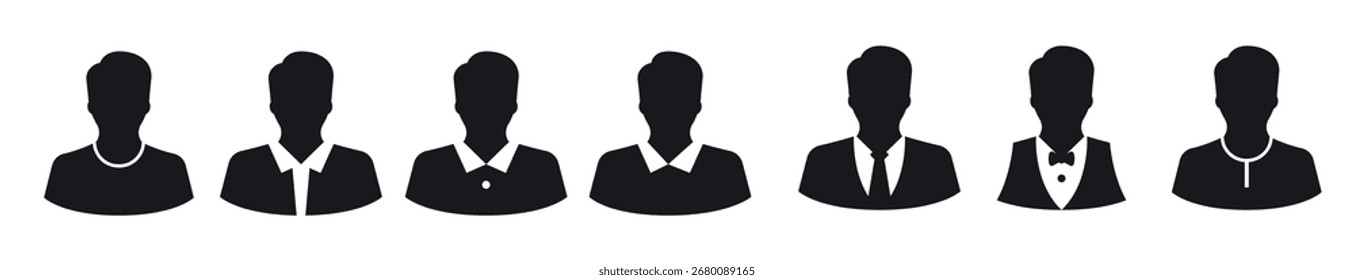 Conjunto de Ilustración vectorial de Profesión para Hombre 