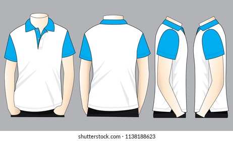 Set Men's Sport T-Shirt Design
(White / Cyan)