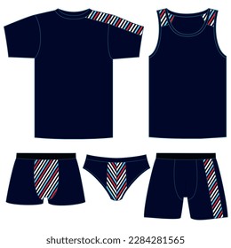Conjunto de ropa interior masculina, con partes superior e inferior, diferentes modelos para ropa.