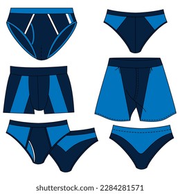 Conjunto de ropa interior masculina, con partes superior e inferior, diferentes modelos para ropa.