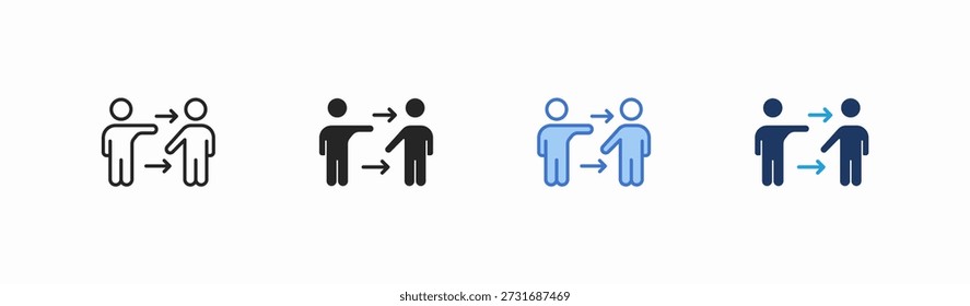 Conjunto de colección de iconos de tutoría en estilo múltiple. Icono conveniente para el Web y la aplicación móvil
