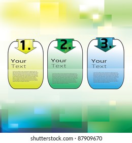 set of menu