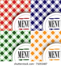 Set of Menu Card Designs
