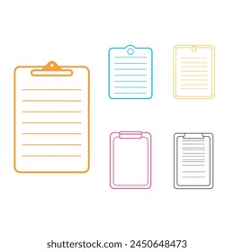 Set of Menu icons. Vector illustration in flat style
