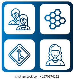 Set of merger icons. Such as Shareholder, Bond, Merge, Marketing director , merger icons