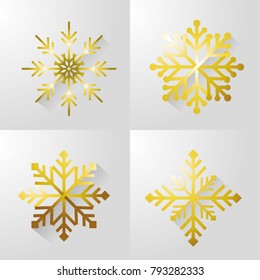 set merry christamas snow design