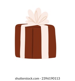 Set of Merry Christmas festive interior illustrations vector clipart, decorated Christmas tree, present, fireplace, xmas home decore, Flat style images.