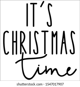 Set of merry christmas text design. Vector logo, on with white background.