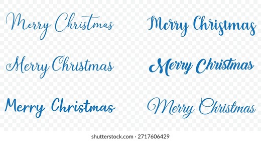 Satz von Frohe Weihnachten Textdesigns. Frohe Weihnachten Text für Wünsche. Weihnachten Grußtext für Social Media Post und Feier. 10 EPS