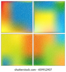 Set of mesh backgrounds trending colors for website. Abstract vector multicolored blurred background set for Web and Mobile Applications, art illustration template design, business infographic