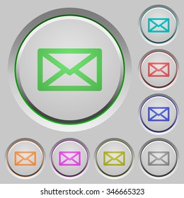 Set of message sunk push buttons. Well-organized layer, color swatch and graphic style structure. Easy to recolor.