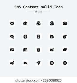 Conjunto de iconos de línea del vector de mensajes. Contiene íconos como Conversación, SMS, Corazón, Chats de Amor, Notificación, Correo Electrónico. Colección de iconos ui con forma de ardilla. Página Web, aplicación móvil, interfaz de usuario, diseño UX.