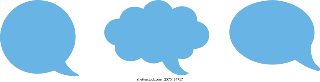 set of messages bubbles suitable for many uses	