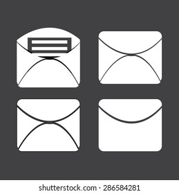 A set of messages Icon. Vector illustration.
