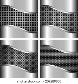 Ein Satz von Metallhintergrund für Ihr Design