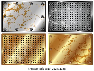 A set of metal background for your design