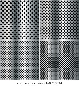 set of metal backgrounds