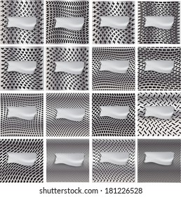 Set of metal backgrounds 