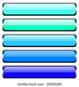 Set of metal buttons