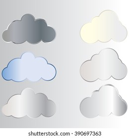 set of metal clouds