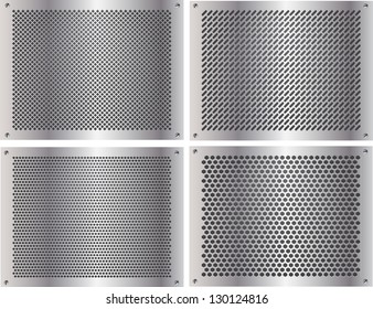 Set metal grids.