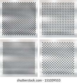 Set metal grids. 