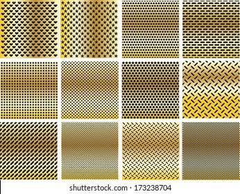 Set metal grids. 