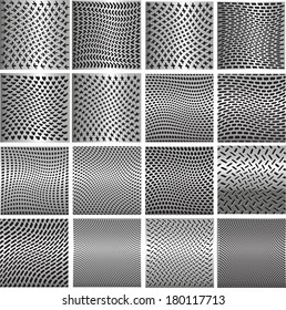Set metal grids. 