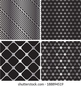 Set metal grids. 