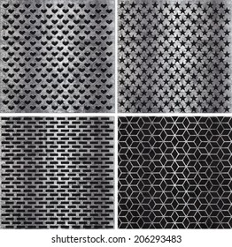 Set metal grids. 