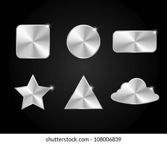 set of metal icon