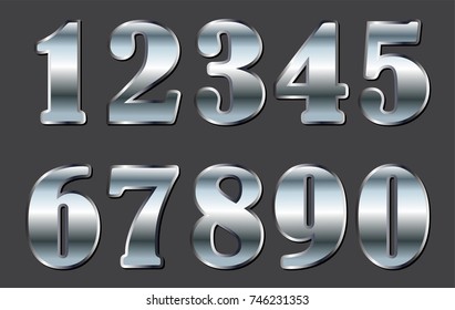 9,820 Silver number collection Images, Stock Photos & Vectors ...