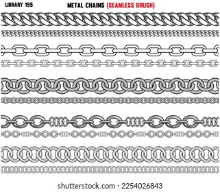 SET OF METAL SHINY CHAINS IN EDITABLE FILE