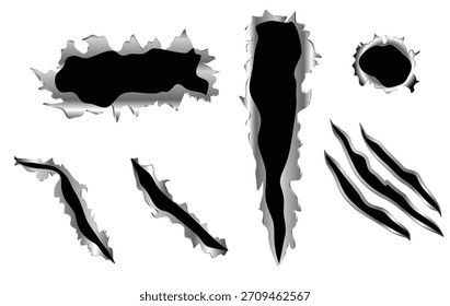 Conjunto de Ilustración vectorial de lágrima de metal