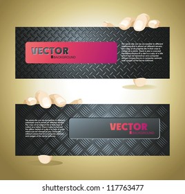 set metal texture with hands