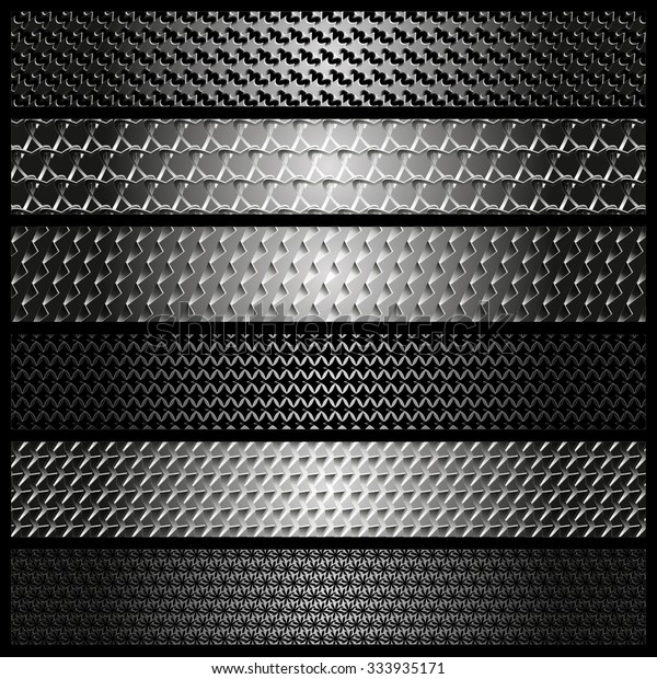 set metal textures web design vector stock vector royalty textures web