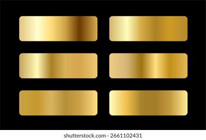 Conjunto de Gradientes metálicos dorados