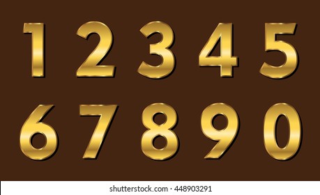 Set of metallic numbers.Vector golden numbers.